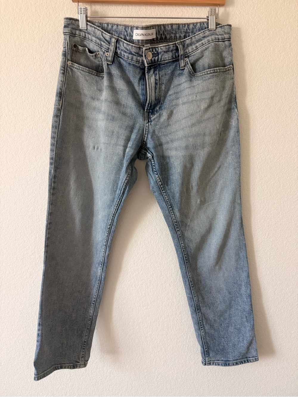 Calvin Klein Men’s Light Wash Slim Jeans